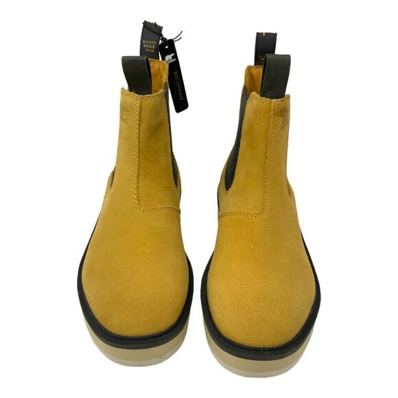Sorel Hi-Line Chelsea Boot Geo Yellow Jet Size 8 NWT $175 MSRP - Picture 3 of 8